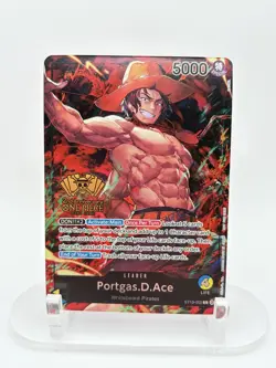 One Piece ST13-002 Portgas.D.Ace 2nd Anniversary Tournament Winner Promo NM - Image 1