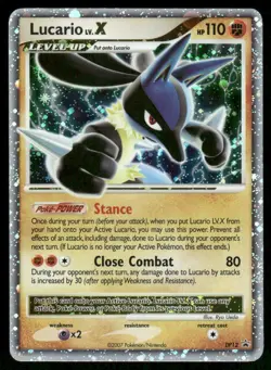 Pokemon Cards Lucario LV.X DP12 DP Black Star Promos Promo HP - Image 1