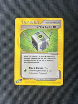 Pokemon Card Aquapolis E Series Grass Cube 01 124/147 WOTC - Image 1