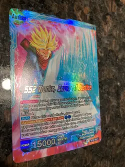 SS2 Trunks Envoy of Justice Leader Foil 1st Ed. Dragon Ball Super Card Game | NM - Image 3