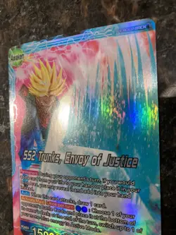 SS2 Trunks Envoy of Justice Leader Foil 1st Ed. Dragon Ball Super Card Game | NM - Image 5