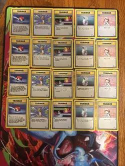 Lot of 20 Vintage 2000 Pokemon TCG Base Set 2 Trainers 121 123 118 Cards Card - Image 1