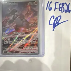 Pokemon Groudon 199/182 SV04 Paradox Rift Rare Holo 130 HP Basic Card - Image 1