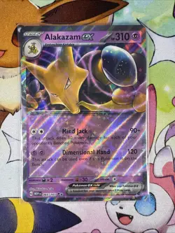 NM/M Alakazam EX 065/165 Double Rare Scarlet & Violet 151 Pokemon Card TCG - Image 1