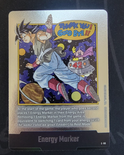Goku Energy Marker E-90 Silver Manga Booster 02 Dragon Ball Card English Goku - Image 1
