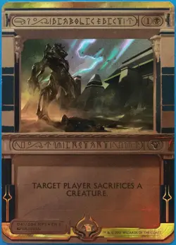 Diabolic Edict FOIL Masterpiece Series: Amonkhet Invocations PLD (493639) - Image 1