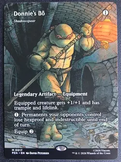 MTG TMNT Donnie's Bo (Shadowspear), NM/Unplayed - Image 1