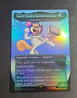 MTG Sandy Cheeks, Martial Astronaut RAINBOW FOIL Secret Lair x SpongeBob 1930 NM - Image 1