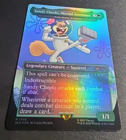MTG Sandy Cheeks, Martial Astronaut RAINBOW FOIL Secret Lair x SpongeBob 1930 NM - Image 2