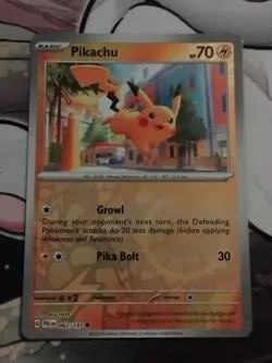 Pokemon TCG Pikachu 062/193 Paldea Evolved Reverse Holo #3 - Image 1