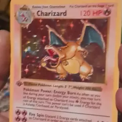 Pokemon Charizard Base Set Holo 120 HP 004/102 Pokemon TCG Card - Image 3