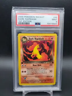 2000 Dark Rapidash 44/82 Team Rocket 1st Edition PSA 9 Pokemon TCG - Image 1