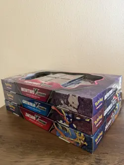 Pokemon TCG V-Union Special Collection Set of 3 Mewtwo Greninja Zacian- SEALED - Image 2
