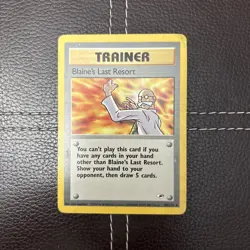 Pokemon TCG - Blaine's Last Resort - 105/132 - Gym Heroes - HP Uncommon (2000) - Image 1
