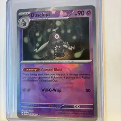 Pokemon Dusclops 036/131 Sv: Prismatic Evolutions Master Ball Pattern Holo NM - Image 2