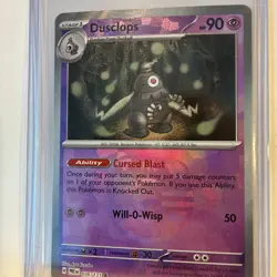 Pokemon Dusclops 036/131 Sv: Prismatic Evolutions Master Ball Pattern Holo NM - Image 3