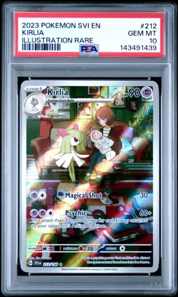 2023 Pokemon SVI Kirlia #212 Illustration Rare PSA 10 - Image 1