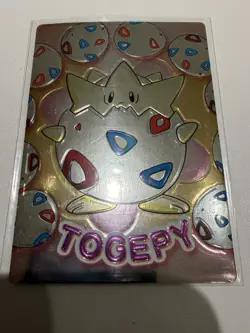 Pokemon Japanese Meiji Togepi Embossed Promo Foil Get Card 1999 Togepy - Image 1