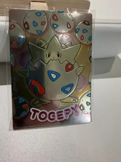 Pokemon Japanese Meiji Togepi Embossed Promo Foil Get Card 1999 Togepy - Image 3