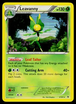 Leavanny Holo #3/101 Rare Pokemon Noble Victories NM - Image 1