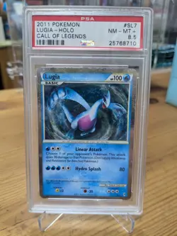 Pokemon TCG Lugia (Shiny) SL7 Call of Legends Holo PSA 8.5 NM - MINT - Image 2