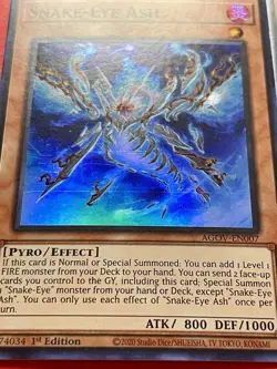 3x Snake-Eye Ash | AGOV-EN007 | Super Rares | LP | 1st Edition | YuGiOh! - Image 2