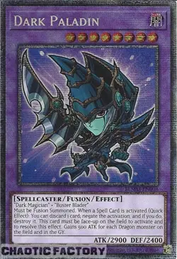 YUGIOH BLMM-EN008 Dark Paladin CHIBI ART Starlight Rare 1st Edition NM - Image 1