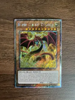 Yugioh: Slifer The Sky Dragon RA03-EN244 (PSR) Platinum Secret Rare NM/M - Image 1