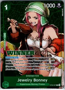 Jewelry Bonney (Tournament Pack Vol. 3) [Winner] ST02-007 English One Piece - NM - Image 1