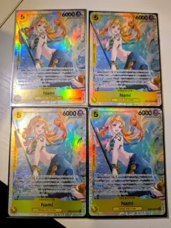 Bandai One Piece Card Game EB03-053 Nami SR Lot of 4 Cards - Image 1