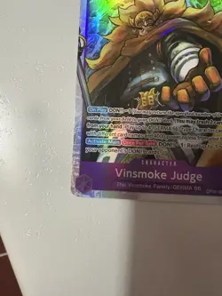 One Piece Card Game Vinsmoke Judge OP06-062 SR Wings Of The Captain English - Image 5
