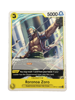 New: One Piece CCG Roronoa Zoro (113) OP10-113 Royal Blood Regular Uncommon - Image 1