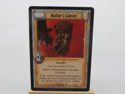 WARLORD Saga of the Storm CCG Gauntlet Item Card MAKER'S GLOVES 133/162 - Image 1