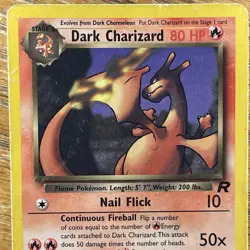Dark Charizard 21/82 2000 Team Rocket Pokemon Card Non-Holo Vintage WotC - Image 3