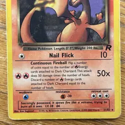 Dark Charizard 21/82 2000 Team Rocket Pokemon Card Non-Holo Vintage WotC - Image 4