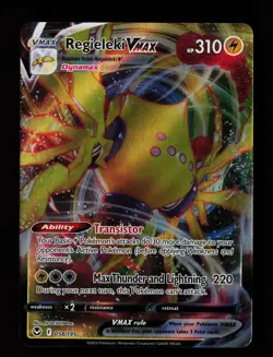 Regieleki VMAX 058/195 Ultra Rare Holo SWSH12: Silver Tempest Pokemon Card - Image 1