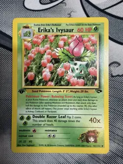 Pokemon Gym Challenge 41/132 Erika's Ivysaur 1st Edition Pokemon Card NM/LP+ - Image 1