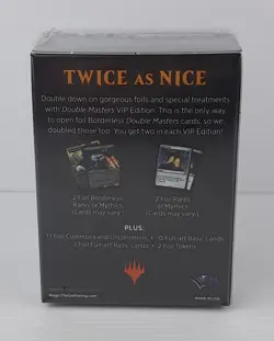 DOUBLE MASTERS VIP EDITION - MTG 33 GAME CARDS BOX FACTORY SEALED IN INGLESE - Image 2