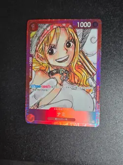 Red Frame Nami ST01-007 Promo Premium Card FILM RED One Piece - Image 1