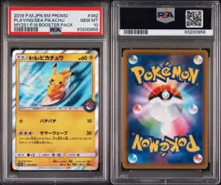 Playing Sea Pikachu PSA 10 392/SM-P Promo SM Card Pokemon Japanese - Image 3