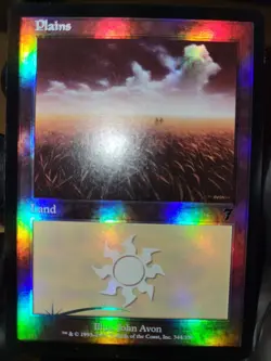 7th Edition MTG FOIL Plains (#344) Magic - Image 1