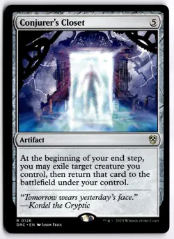 Conjurer's Closet NM DRC Commander: Aetherdrift MTG - Image 1