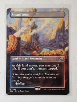 MTG Steam Vents (Borderless) Non-foil R 348 Lorwyn Eclipsed - Image 1