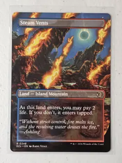 MTG Steam Vents (Borderless) Non-foil R 348 Lorwyn Eclipsed - Image 2