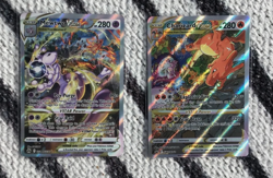 Charizard VSTAR SWSH262 & Mewtwo GG44/GG70 LP Pokemon Black Star Promo - Image 1