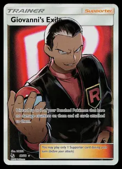 Pokemon Card - Giovanni's Exile Hidden Fates 67/68 Ultra Rare Holo - Image 1