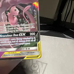Pokemon Mewtwo & Mew GX TAG TEAM Ultra Rare Holo Card 71/236 Sm-Unified Minds - Image 4