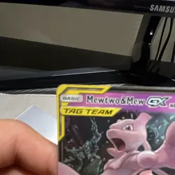 Pokemon Mewtwo & Mew GX TAG TEAM Ultra Rare Holo Card 71/236 Sm-Unified Minds - Image 5