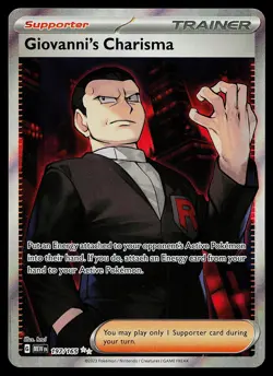 Pokemon Card - Giovanni's Charisma Scarlet & Violet 151 197/165 Ultra Rare - Image 1