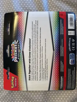 Pokemon Prismatic Evolutions Sylveon Tech Sticker Collection Sealed - Image 2